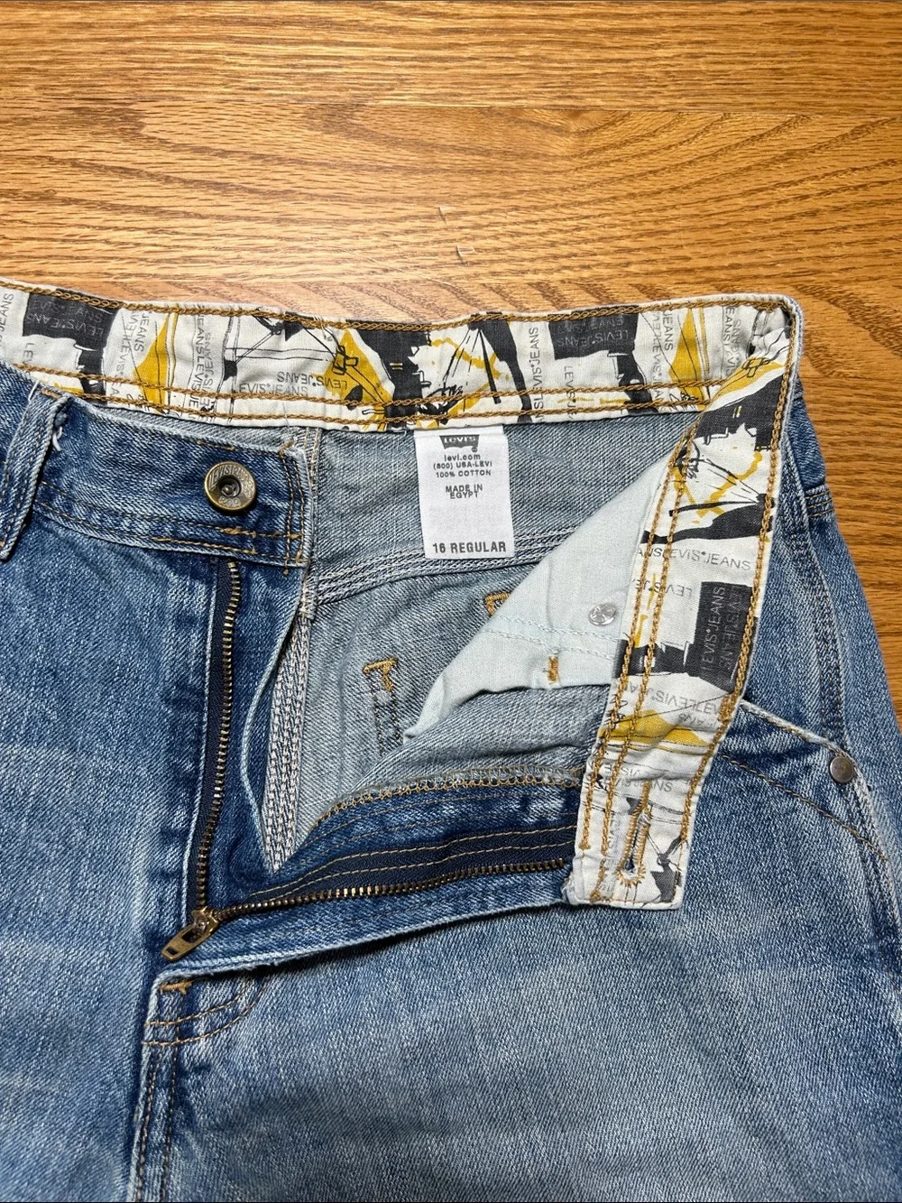 Levi’s Long Utility Jorts See Measurements Boys 16 Regular